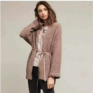 Anthropologie Brown Cardigan Sweater